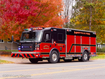 Roseville FD MN Engine 631 Rosenbauer America Commander rescue pumper shapirophotography.netLarry Shapiro photographer